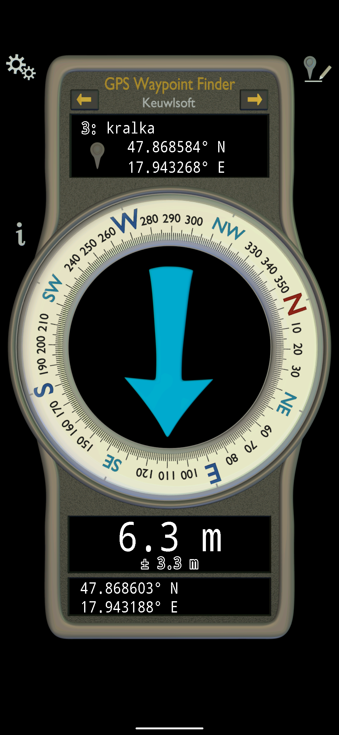 Kralka gps